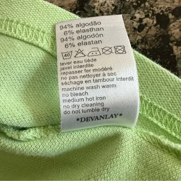 Lacoste Womens Key Lime Green 5 Button Polo Shirt. - Picture 4 of 5